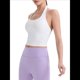 thumbnail image 2 of Top Corto con Cuello Halter para Mujer, Cuello en V, para Hacer Ejercicio, Salir, Sin Mangas, Espalda Descubierta, Camisola de Verano . L, 2 of 9