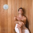 thumbnail image 3 of AURARMLET 1Pack Sauna Temperature Monitor Hygrometer Golden Finish for Outdoor Patio Use, 3 of 4