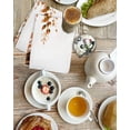 thumbnail image 4 of Orange Eucalyptus Kitchen Dish Towels for Drying Dishes Set of 2, Fall Weeping Botanical Leaf Watercolor Waffle Weave Microfiber Hand Tea Bathroom Towels Quick Dry & Absorbent Towel 15.7x23.6, 4 of 7
