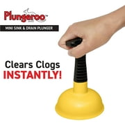 Plungeroo Mini Sink & Drain Plunger - Powerful Unclogging Tool for Sink, Tub, Shower