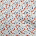 thumbnail image 1 of oneOone Polyester Spandex Red Fabric Floral Sewing Craft Projects Fabric Prints By Yard 56 Inch Wide, 1 of 5