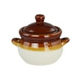 thumbnail image 5 of Elama 4 Piece Double Handle 15 Ounce Stoneware French Onion Soup Bowl with Lid, 5 of 5
