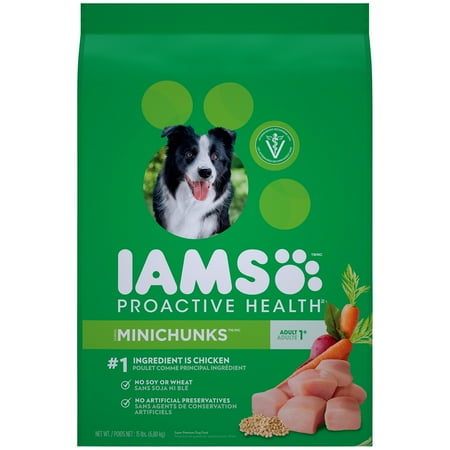 IAMS PROACTIVE SANTÉ adulte Minichunks nourriture sèche 15 livres