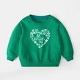 thumbnail image 6 of Bnwani Toddler Sweatshirt Cotton Crew Neck Long Sleeve Sweatshirt St. Patrick'S Day Printed Tops Pullover, 6 of 6