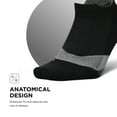 thumbnail image 4 of Feetures Elite Light Cushion No Show Tab - Running Socks for Men & Women - Athletic Compression Socks - Moisture Wicking - L, New Black - (3Pair), 4 of 8