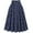 Blue, variant on Patlollav Half-Body Skirts for Women White Polka Dot Print Pleated Loose Hem Long Half Length Skirt