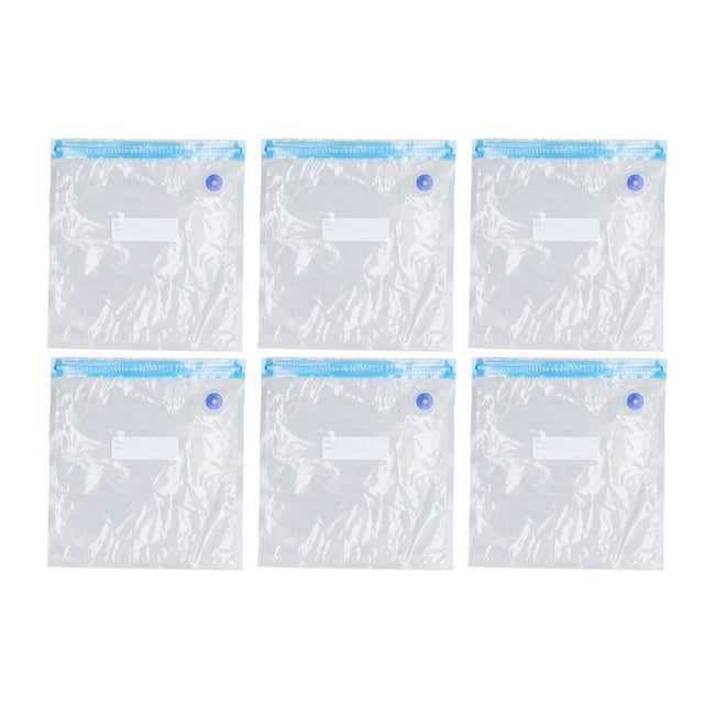 Food Storage Bags, Vacuum Sealer Bag Anti Leakage Reusable 6 Pcs For Vegetables Meat 22x21cm/8.7x8.3in,26x28cm/10.2x11in,26x34cm/10.2x13.4in