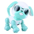 thumbnail image 2 of Juguete para mascotas con forma de perro robot, inteligente, interactivo, con sonido de marcha, LED, regalo educativo (verde), 2 of 13