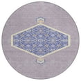 thumbnail image 2 of Addison Rugs Chantille Indoor/Outdoor Traditional Vintage Lavender Washable Round Rug, 8' x 8', 2 of 6