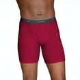 thumbnail image 2 of Fruit of the Loom Men's No Ride Up Traditional Fly Strip/Assorted Boxer Briefs Pack of 5, Small, 2 of 2