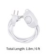 thumbnail image 5 of Uxcell Rotary Cord Switch, AC 250V Slide Control Lamp Dimmer 100-Watt with 6-Feet Power Cord Type A Plug White, 5 of 5