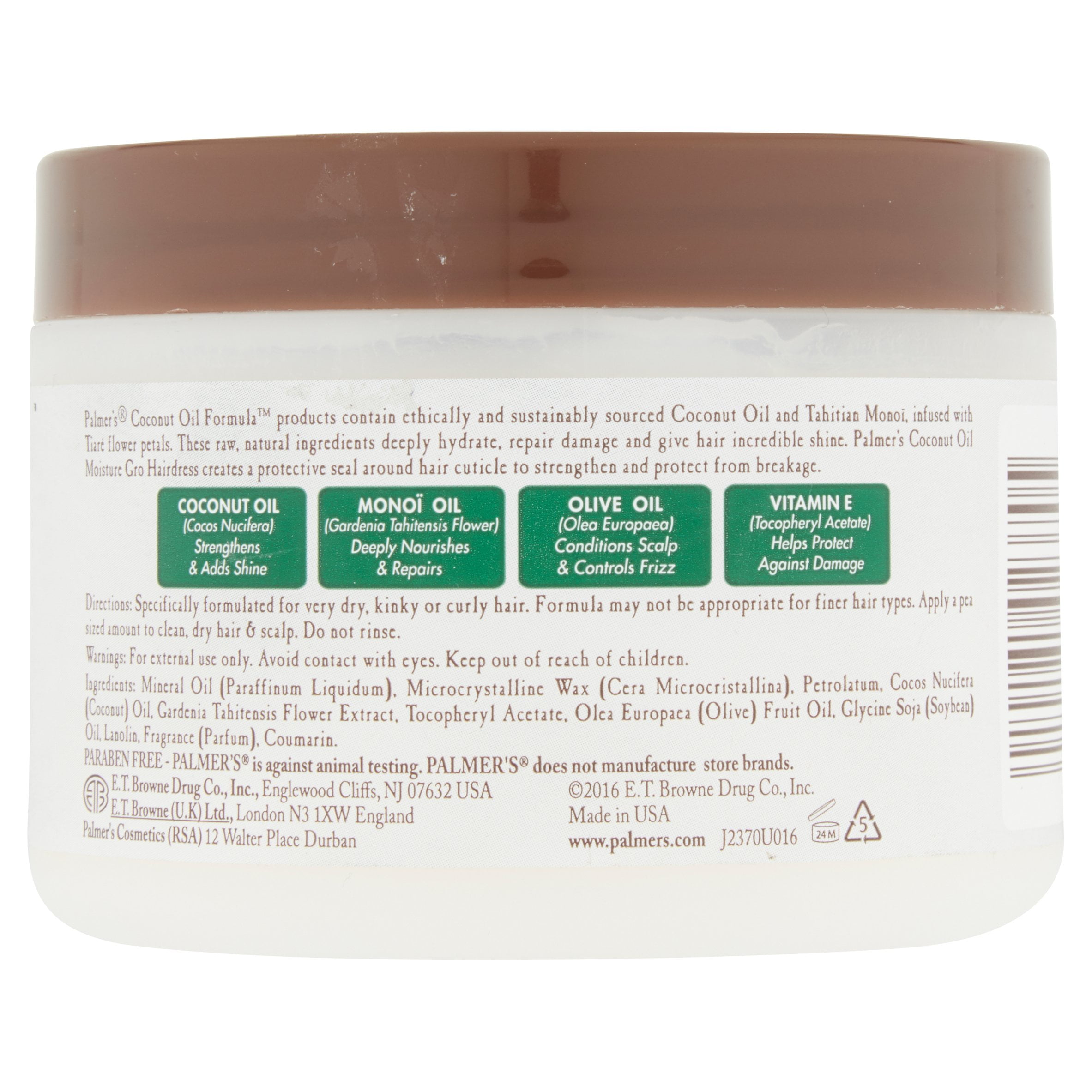 6 Pack Palmer's Coconut Oil Formula Moisture Gro with Vitamin E 8.8 Ounce Each