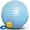 Blue, variant on Exercise Ball Yoga Ball Pilates Ball Extra-Thick Anti-Burst Balance Ball for Fitness, Birthing, Pregnancy, Home / Office / Gym Workout Easy Inflated with Air Pump Included Pink