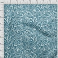 thumbnail image 4 of oneOone Georgette Viscose Teal Blue Fabric Abstract Marble Quilting Supplies Print Sewing Fabric By The Yard 42 Inch Wide, 4 of 6