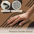 thumbnail image 6 of ODIKA 2'x3' Washable Throw Rug Non-Slip, Low Profile, Flatwoven, Easy Care Brown Earthy Geometric and Botanical Design Elegant Shapes with Natural Leaf Motifs for Hallway, Study Room, 6 of 7
