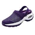 thumbnail image 1 of Slip on Sneaker Open Back Shoes Comfort Walking Shoes Breathable Slippers Closed Toe Slides, 1 of 6