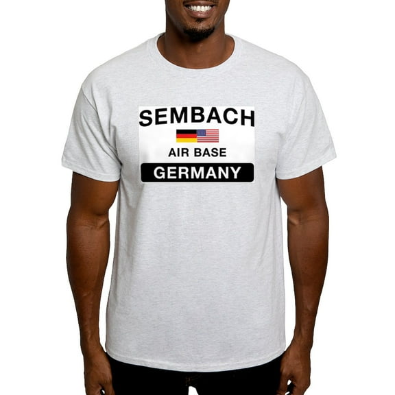 CafePress - Sembach Air Base Ash Grey T Shirt - Men's Classic Graphic T-Shirt