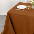 thumbnail image 2 of Efavormart 90" Cinnamon Brown Wholesale Linens Polyester Square Linen Tablecloth for Kitchen Dining Catering Wedding Birthday Party Events, 2 of 11