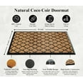 thumbnail image 3 of A1HC Natural Coir & Rubber Door Mat, 30x48, Thick Durable Doormats for Outdoor Entrance, Heavy Duty Large Size Doormat, Anti-Shed Doormat, Fade-Resistant Door mat, Long Lasting, Front Porch Entry Rug, 3 of 6