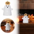 thumbnail image 2 of ZJNGJC Halloween Pumpkin Man Resin Figurine Mustache Statue With Cape Indoor Tabletop Shelf For Holiday Party Home Ornament B, 2 of 6