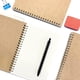 thumbnail image 2 of Paquete de 2 cuadernos universitarios con rayas, cuaderno en espiral con cubierta amarilla suave, cuaderno de notas, cuaderno de bocetos, diario de oficina para estudiantes, diario de negocios,, 2 of 6