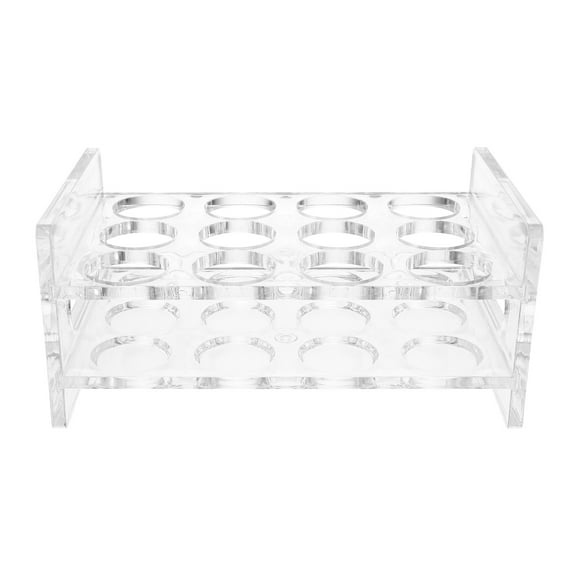 LIOOBO Acrylic Bottle and Shot Glass Holder Clear Rack for Bar Counter