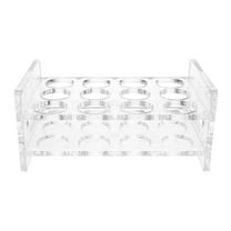 LIOOBO Acrylic Bottle and Shot Glass Holder Clear Rack for Bar Counter