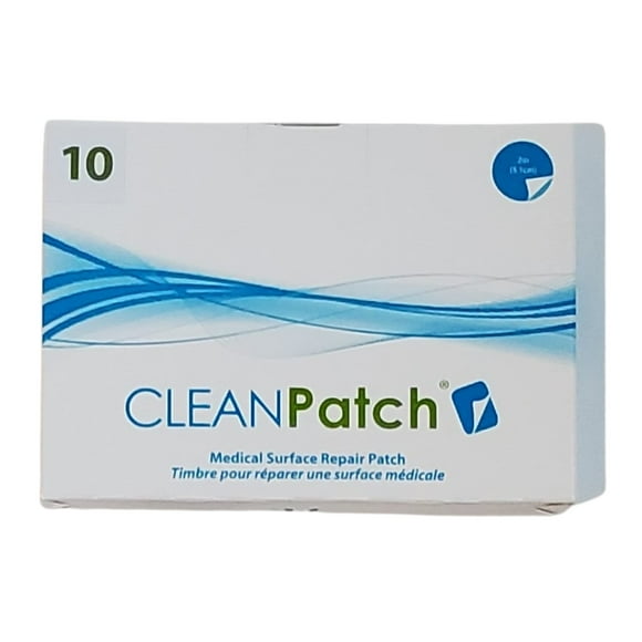Diversey 11003 CLEANPatch Medical Surface Repair Patch for Hospital Beds &amp; Stretchers, 2-Inch Round Patch (10 Patches), 1-Box