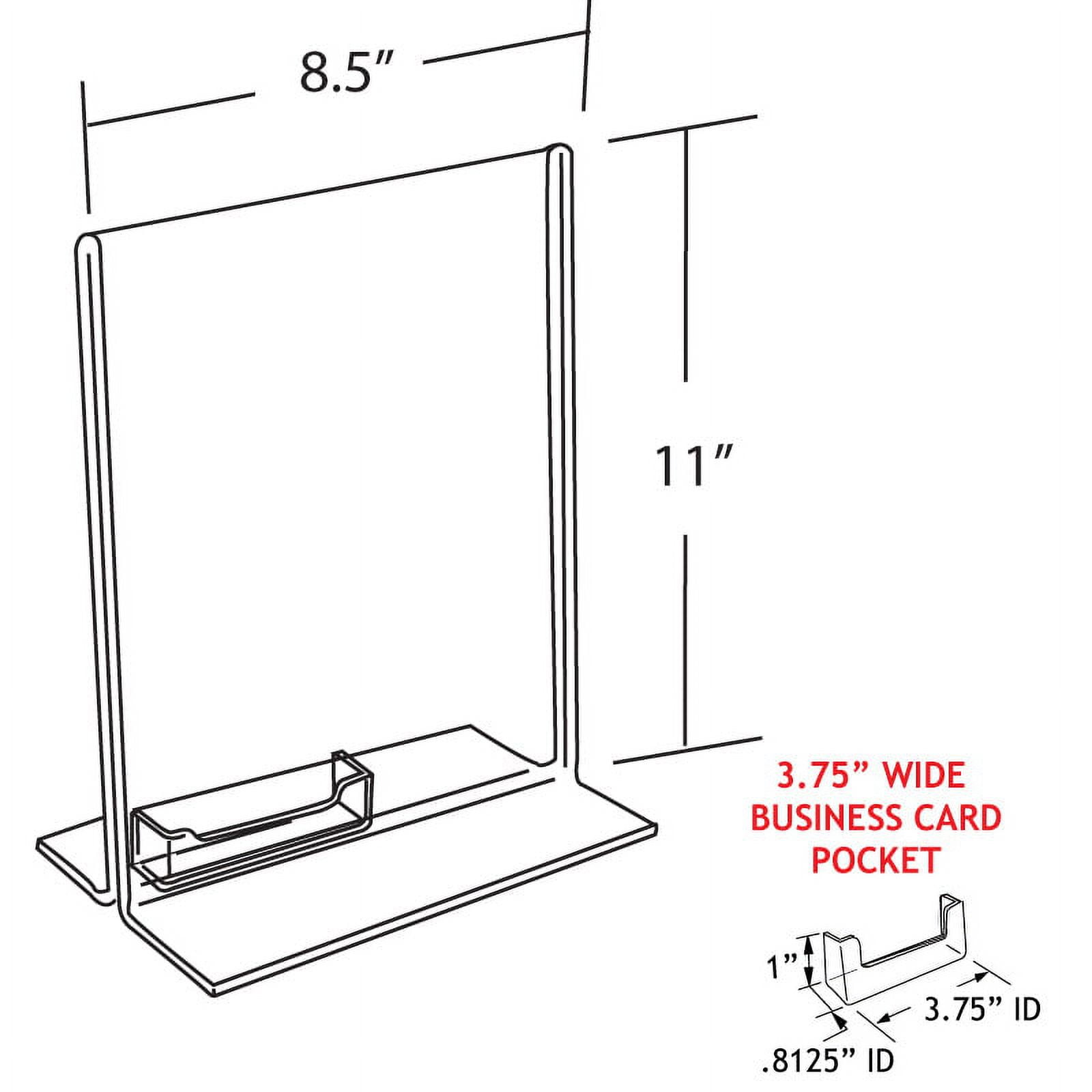 Azar Displays Clear Acrylic Double Photo Holder, Side by Side Dual Frame, Size 7W x 5H, 2-Pack