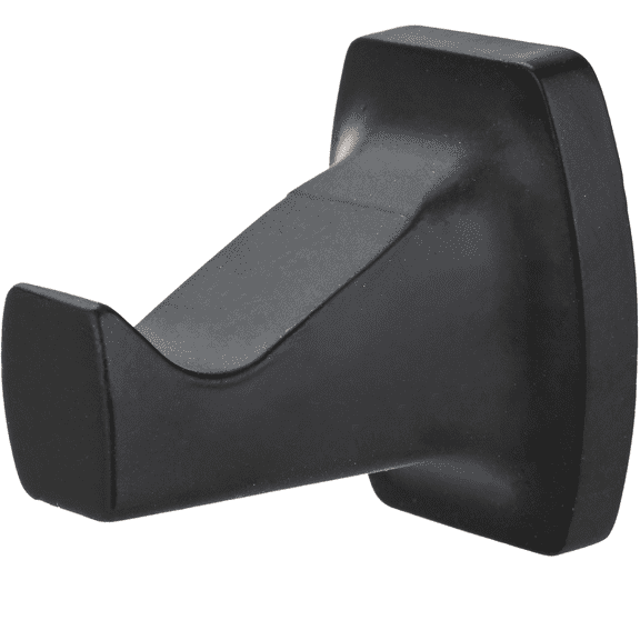 Mainstays Square Style Zinc Robe Hook, Matte Black