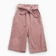 thumbnail image 5 of Ruyang Toddler Baby Girls Corduroy Pants Kids Loose Wide Leg Pants Pull On Plain Elastic Waist Trousers with Pockets, 5 of 5