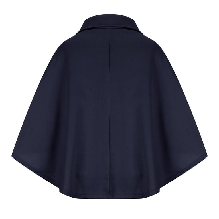 IROINNID Women's Long Sleeve Cape Jacket Coat Stand Collar Full-Length Cover-up Irregular Medium Zipper Coat Solid Cardigan Coat Cape, Blue IROINNID Women's Long Sleeve Cape Jacket Coat Stand Collar Full-Length Cover-up Irregular Medium Zipper Coat Solid Cardigan Coat Cape, Blue