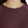 thumbnail image 2 of Eddie Bauer Women's Crewneck Sweatshirt Brushed Four Way Stretch Casual Active Top-Red / L, 2 of 7