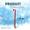 thumbnail image 2 of A1U Metal Wreath Hangers (RED), Christmas Fall Halloween Easter Holiday Ornaments Accessories Hanging Wreaths Over Door Lightweight Durable Handy Multi-usage Single Hook Decorations, 1 ct. (14 in.), 2 of 7