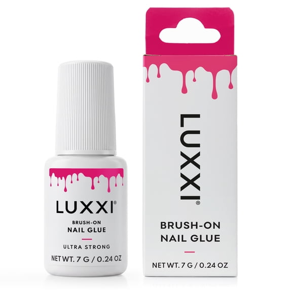 LUXXI Ultra-Strong Brush On Nail Glue for Press On Nails