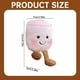 thumbnail image 3 of Juguete de peluche con forma de algodón de azúcar en color rosa y blanco de Jellycat, 3 of 6