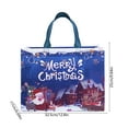 thumbnail image 2 of FastXmas Christmas Tote Bags, 12.8 x 9.8" Xmas Gift Bags with Handle,Merry Christmas Non-Woven Reusable Treat Bags,Santa Printing Shopping Wrapping Bags for Christmas Holiday Party Favors Supplies, 2 of 6