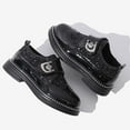 thumbnail image 6 of QUOTAY Elegant Boys Classic Style Shoes with Details and Easy Hook and Loop Closure for Stylish Performances Kids Slippers Boys Age 4-14 02_Black，5.5-6 Years, 6 of 6