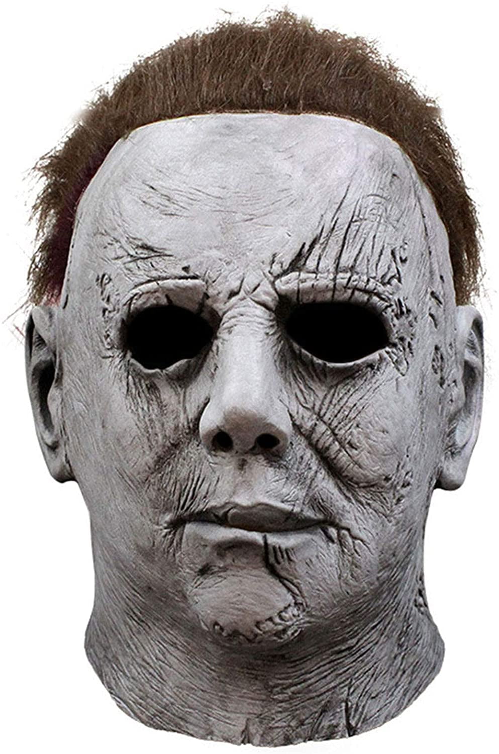 LONGRV Michael Myers Head Cover Halloween Horror Cosplay Costume Latex Prop