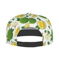 thumbnail image 5 of Adjustable Baseball Cap, Cute Durian Flower Leaves Flat Bill Trucker Flat Brim Hats Dad Hat for Men Women - Snapback Hat Adjustable Size, 5 of 7