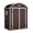 Brown, variant on 6 x 4.5 ft Outdoor Storage Shed Metal Garden Tool House with 138.6 Cu.ft Capacity Barn Roof Design for Backyard Patio Lawn Brown Finish 6.9 ft Peak