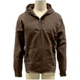 thumbnail image 4 of Ceisia Men's Loose Fit Washed Distressed Denim Half-Zip Hooded Pullover Sweatshirt Gifts, 4 of 6