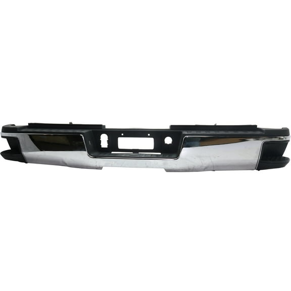 Step Bumper Compatible with CHEVROLET SILVERADO/SIERRA 2500 HD/3500 HD 2015-2018 Assembly Chrome Dual Rear Wheels All Cab Types