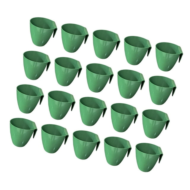 Almencla 20 Pieces Strawberry Nursery Pots Cup Accessory Multifunctional Side Hanging Size L