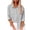 Z25-Light Gray, variant on Women's Linen Blend Button-Down Shirt, Roll-Up Sleeve Collared Blouse with Chest Pockets, Loose Fit Casual Summer Top