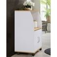 thumbnail image 4 of Pemberly Row Microwave Kitchen Cart in White, 4 of 5