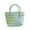 Blue, variant on Btomtd Swim Bag,Beach Bags For Women,Colorful Plastic Woven Cabbage Basket