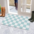 thumbnail image 5 of Captivating Buffalo Plaid Outdoor Rug 30x17 - Absorbent, No-Skid Front Door Mat, Ideal for Layering. Doormat fora Vibrant Touch to Spring & Summer Farmhouse Decor, 5 of 6