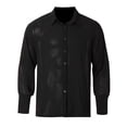 thumbnail image 4 of Polo Shirts for Men Spandex Shirts for Men Size Slipper Mens Short Tall Tops Workout Large Outdoor Foam Mens Tops Short Sleeve Large Compression T Shirt Turtleneck Dressy Olive Long Sleeve Black 2XL, 4 of 9