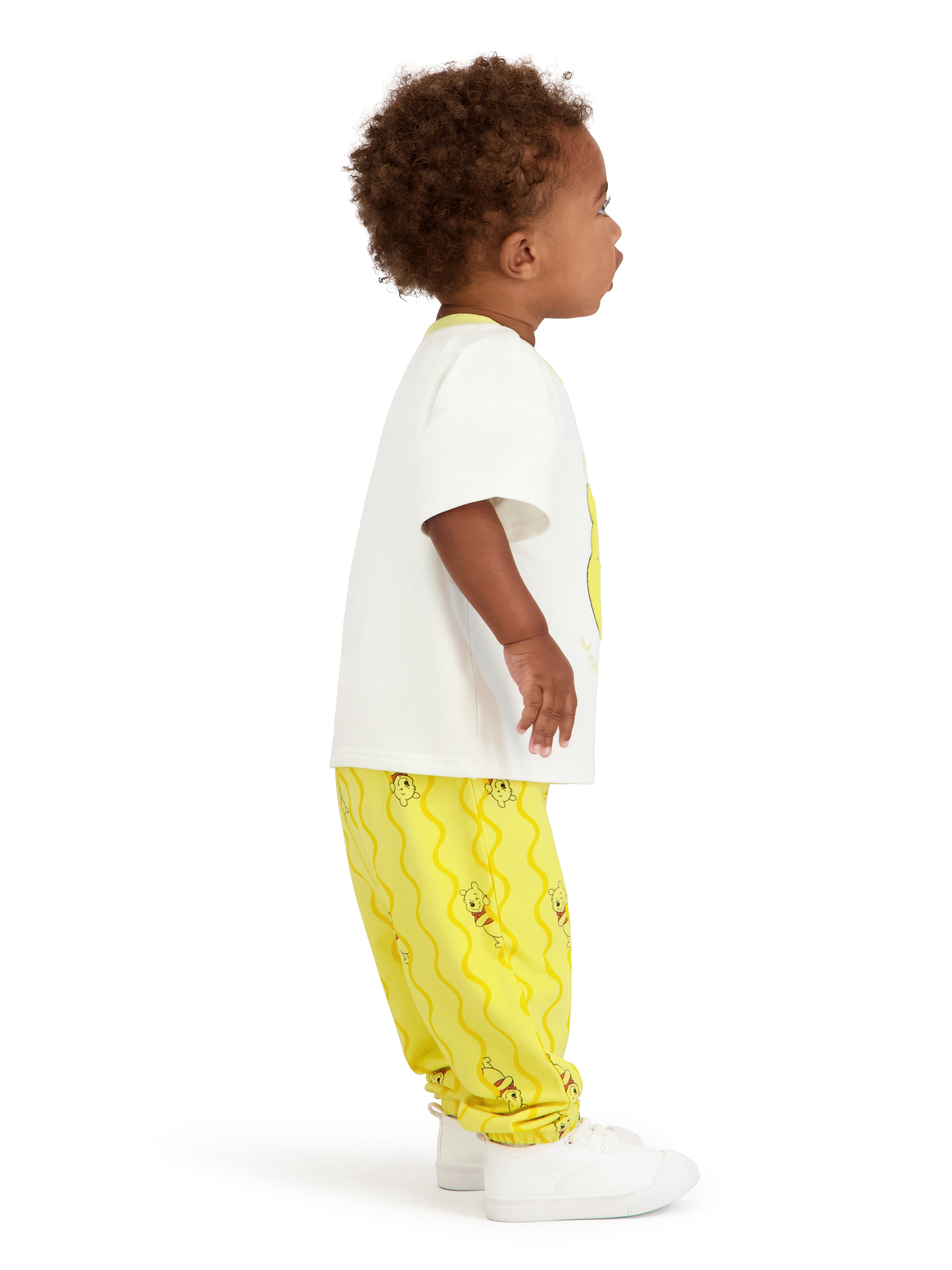 Winnie The Pooh Baby Boy Viscose French Terry Pant Set, Sizes 0-24 Months